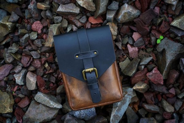 Leather Belt and Sling Bag